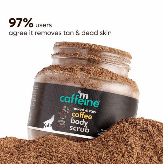 mCaffeine Naked & Raw Coffee Body Scrub (100g)